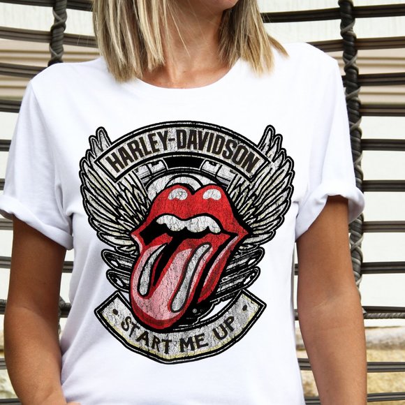 Harley-Davidson Tops - - Harley Tongue Vintage Shirt